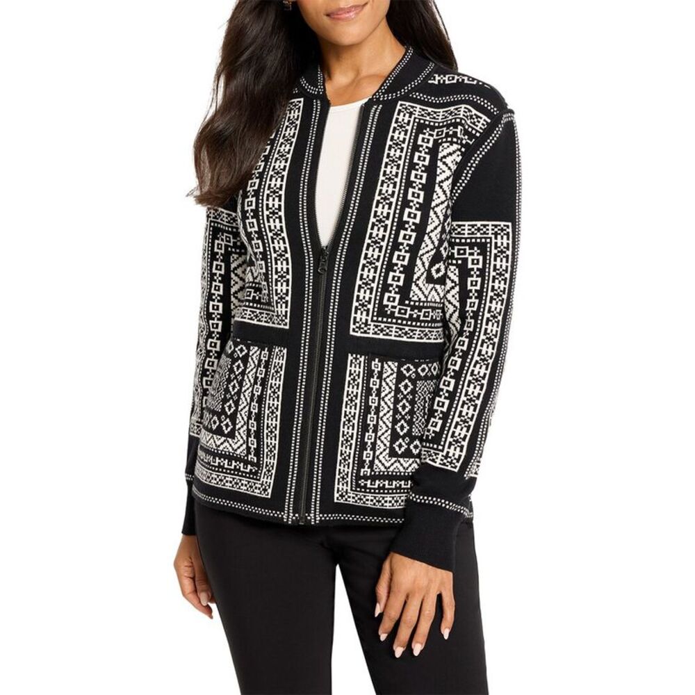 Nic+Zoe Womens Nordic Nights Reversible Jacket